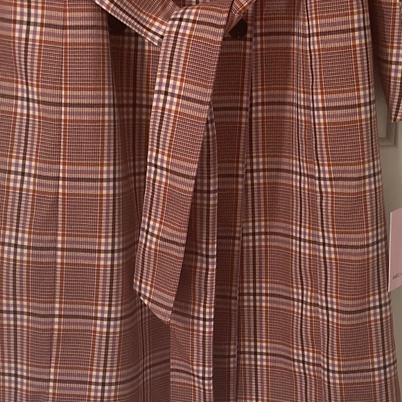Avec Les Filles Plaid Trench Coat - NWT - Picture 3 of 16